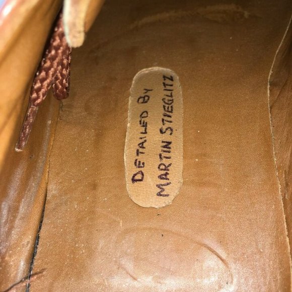 Rubaiyat by Martin Stieglitz Brown Leather Oxford Dress Shoes Men's Size 10 US - Picture 7 of 12